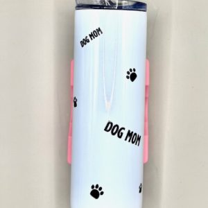 20oz Skinny Dog Mon & Paw Print Tumbler