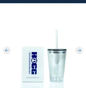 16oz Glitter Globe Acrylic Tumbler