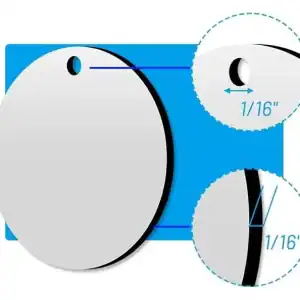 Sublimation Round Key Chains 2