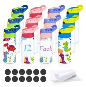 15oz Kids Sublimation Tumbler with  Blue/GreenTop