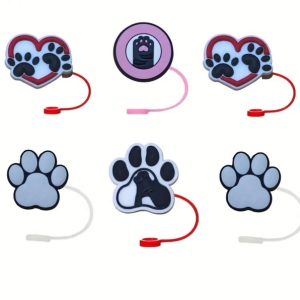 Puffy Paw Straw Toppers