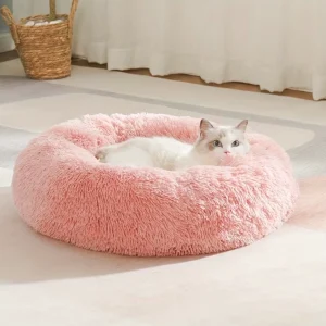 Medium Pink Circular Pet Bed