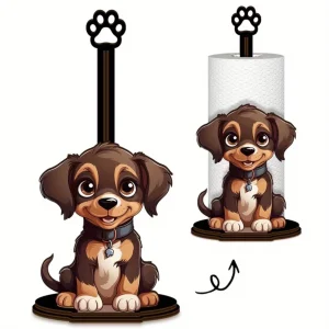 Puppy Paper Towel Holder