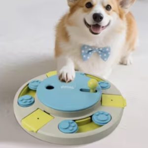 Interactive 3-Tier Dog Puzzle Feeder