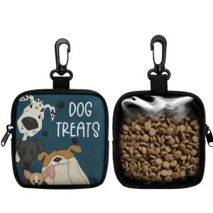Portable Polyester Dog Treat Pouch with Zipper Closure - Treats 1