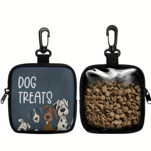 Portable Polyester Dog Treat Pouch with Zipper Closure - Treats 2