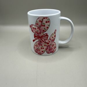 Cherry Balloon Dog UV DTF Mug 15oz