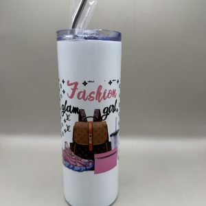 Fashion Glam Girl Louis Vuitton UV DTF Tumbler 20oz