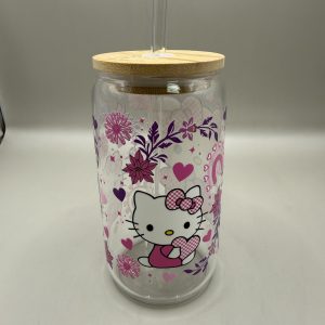 Hello Kitty Glass Tumbler 16oz