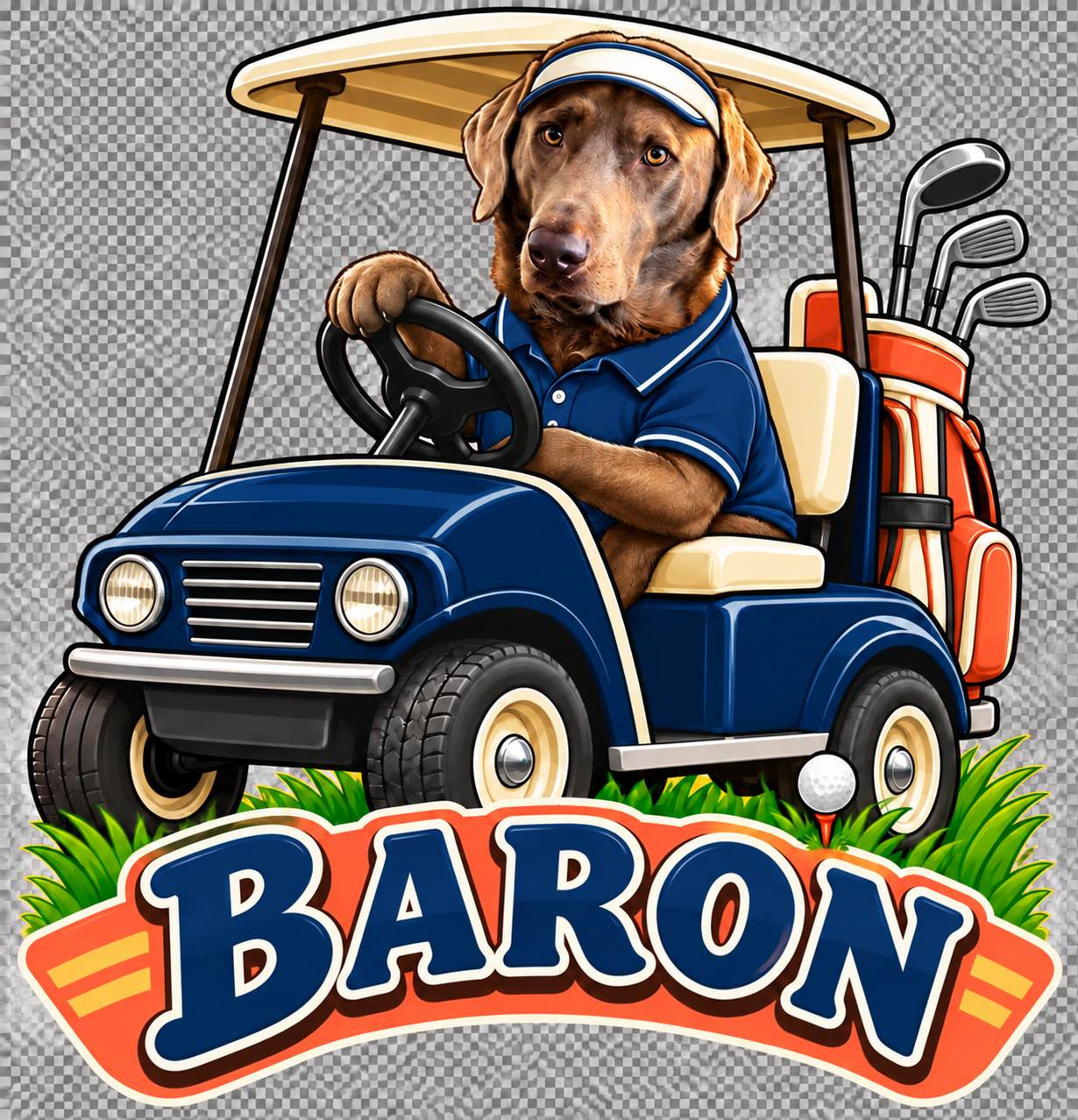 Baron Golf Cart DTF Shirt
