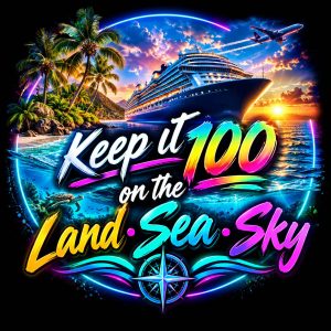 Keep It 100 on the Land Sea Sky DTF Shirt