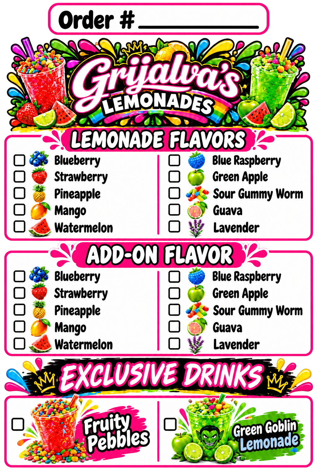 Grijalva’s Sticker #2 Order Label 3″ x 4″