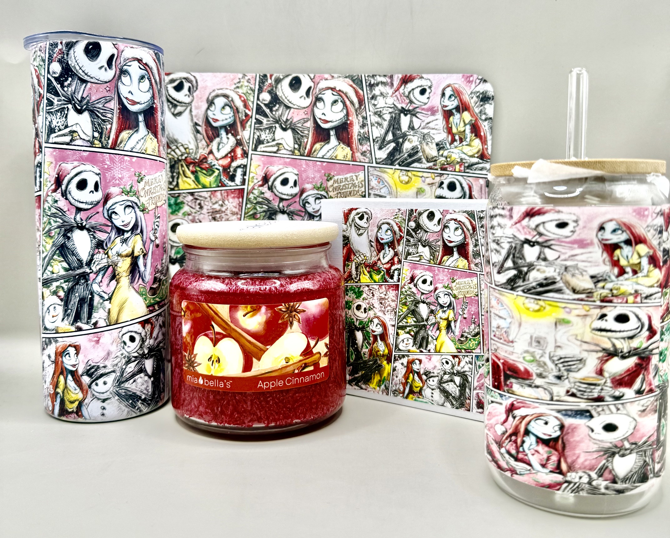 Nightmare Before Christmas Pink Pattern Gift Package