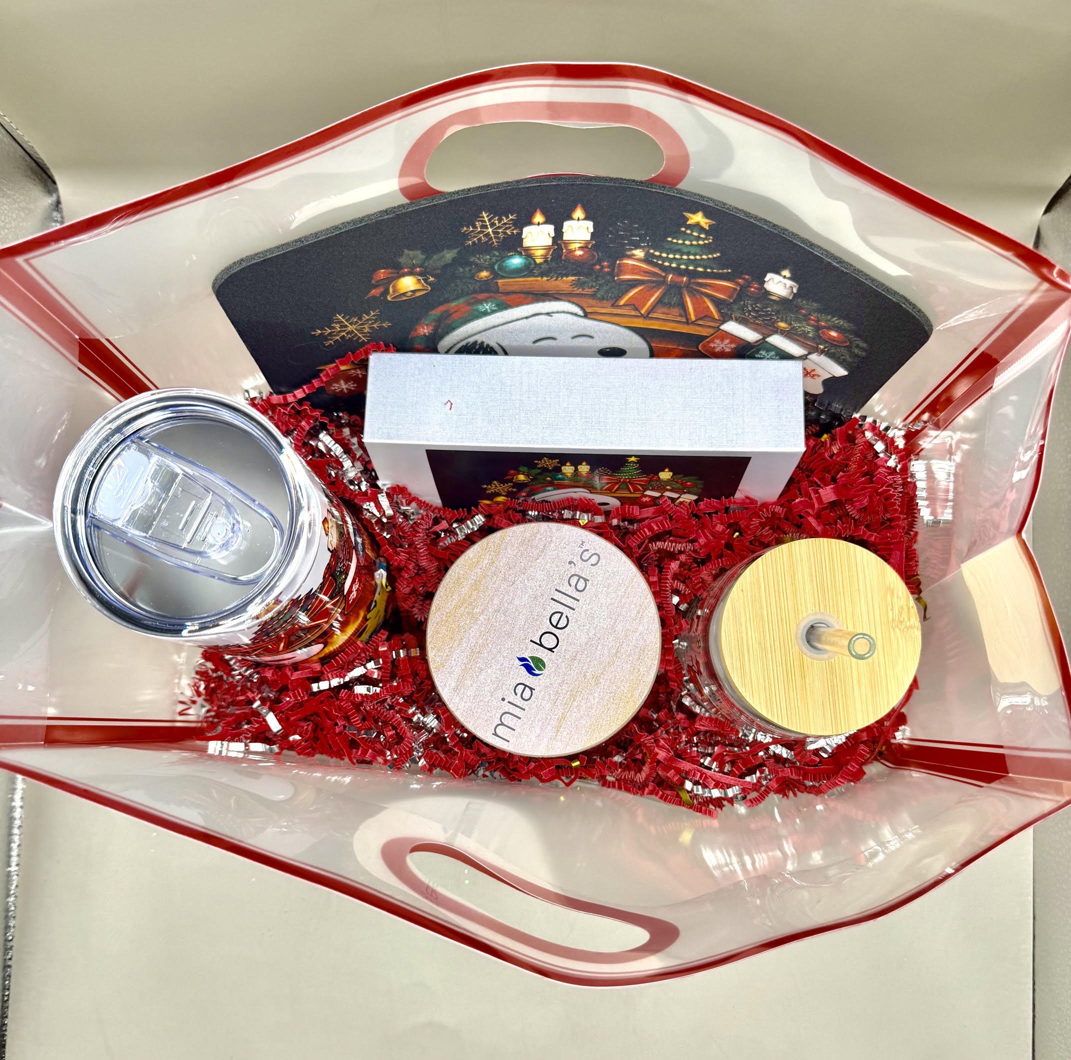 Snoopy Christmas Sitting by the Fireplace Gift Package - Image 2