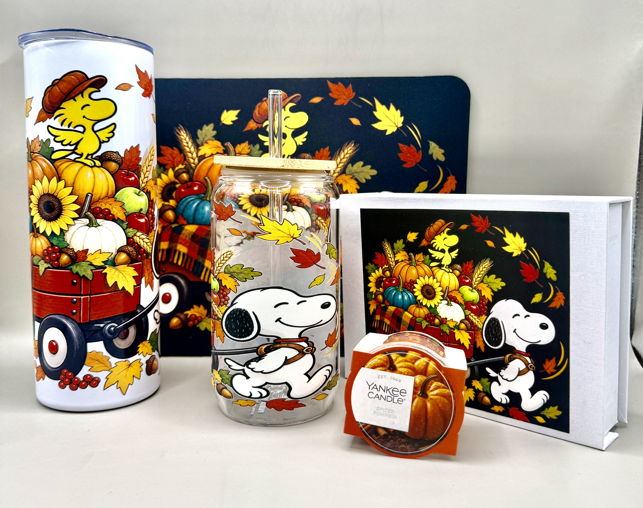 Snoopy Fall Leaves With Wagon Gift Package
