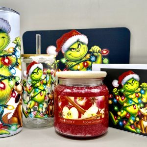 The Grinch With Christmas Lights Gift Package