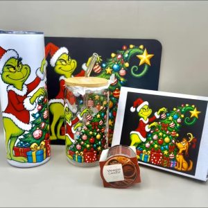 The Grinch With Christmas Tree & Lights Gift Package