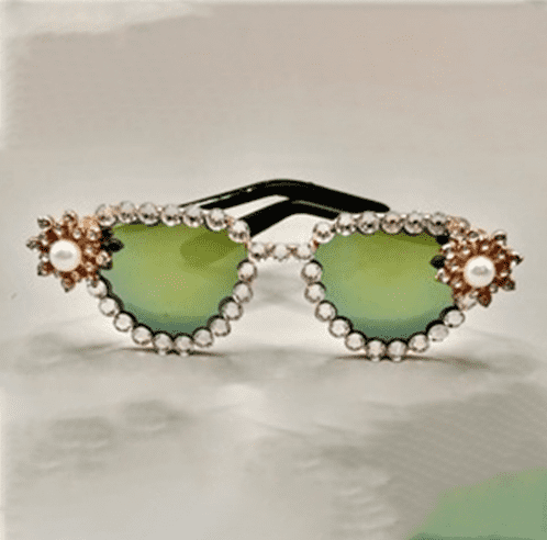 Pet Sunglasses with Pearl Accessories