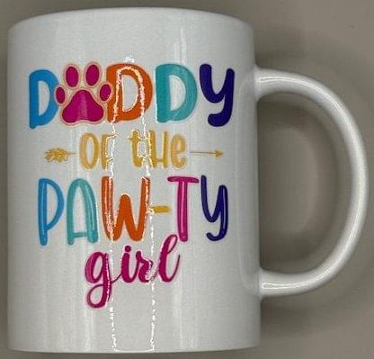 15 OZ Daddy Of The Paw-Ty Girl Mug